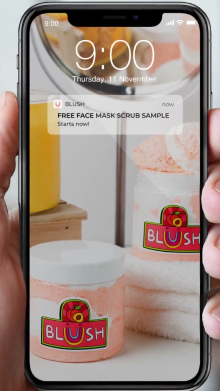 Notification Story — vertical motion